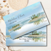 沿岸海ビーチブルーウォーターカラープロフェッショナル 名刺