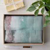 沿岸海ビーチ波ティール(緑がかった色)白航海の 薄葉紙 (ギフト)