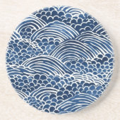 沿岸海ブルーホワイト コースター (正面)