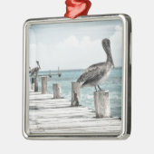 沿岸海ペリカン メタルオーナメント (左)