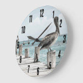 沿岸海ペリカン ラージ壁時計 (傾斜)