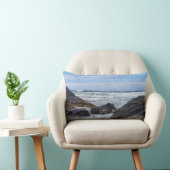 沿岸海ロック転がショアの波 ランバークッション (椅子)