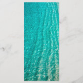 沿岸海夏のビーチ目的地の結婚式 メニュー (裏面)