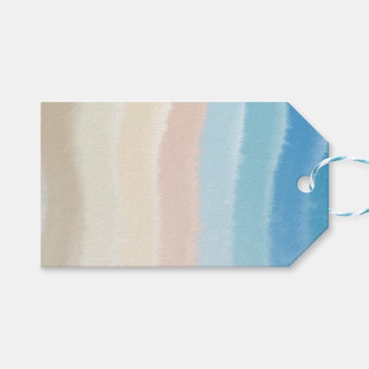 沿岸海岸塩波 ギフトタグ (正面(横))