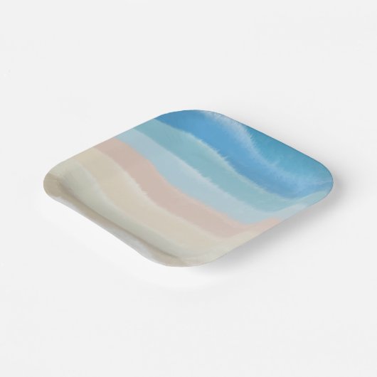 沿岸海岸塩波 ペーパープレート (傾斜あり)