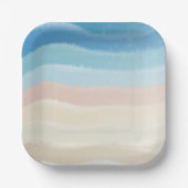 沿岸海岸塩波 ペーパープレート (正面)