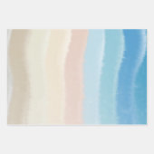 沿岸海岸塩波 ラッピングペーパーシート (正面)