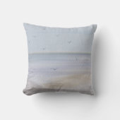 沿岸海岸線ビーチ水彩装飾用クッション クッション (正面)