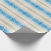 沿岸海岸線塩辛い波状繰り返しパターン ラッピングペーパー (角)