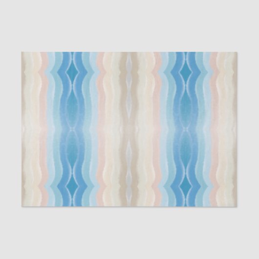 沿岸海岸線塩辛い波状繰り返しパターン 薄葉紙 (正面)