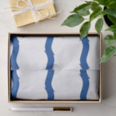 沿岸海波の青い白いパタ航海のーン 薄葉紙 (ギフト)