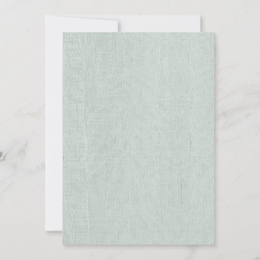 沿岸海波サンドビーチベビー航海のシャワー サンキューカード (裏面)