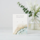 沿岸海波サンドビーチ2イヤリングディスプレイ 名刺 (スタンド正面)