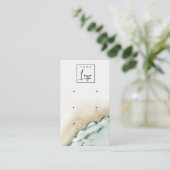 沿岸海波サンドビーチ3イヤリングディスプレイ 名刺 (スタンド正面)