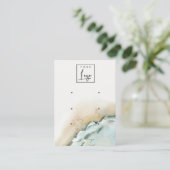 沿岸海波サンドビーチ3イヤリングディスプレイ 名刺 (スタンド正面)