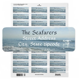 沿岸海波写真差出人住所 ラベル