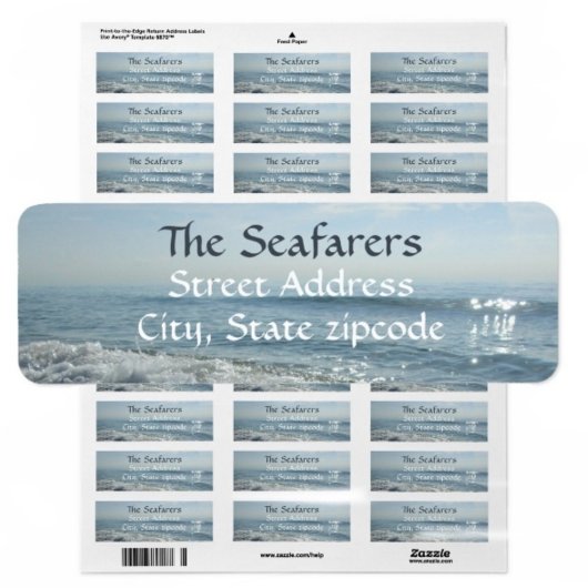 沿岸海波写真差出人住所 ラベル