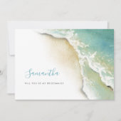 沿岸海波水色の花嫁カード シーズンカード (正面)