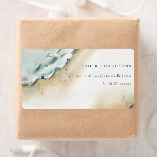 沿岸海波砂ビーチアドレ航海のス ラベル (インサイチュ)