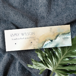 沿岸海波砂ビーチイヤリングディスプレイ スキニー名刺