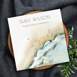 沿岸海波砂ビーチイヤリングディスプレイ スクエア名刺