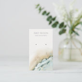 沿岸海波砂ビーチイヤリングディスプレイ 名刺 (スタンド正面)