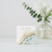 沿岸海波砂ビーチヘアクリップディスプレイ スクエア名刺 (スタンド正面)