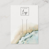 沿岸海波砂ビーチヘアクリップディスプレイ 名刺 (正面)