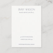 沿岸海波砂ビーチヘアクリップディスプレイ 名刺 (裏面)