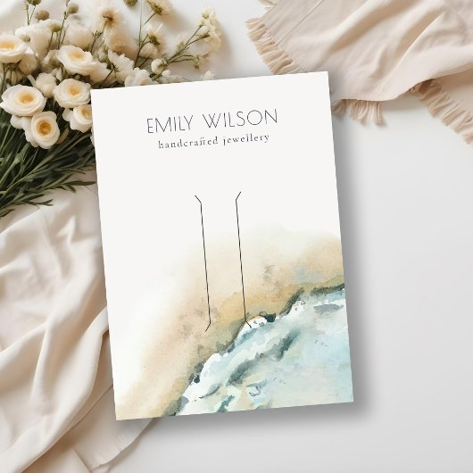 沿岸海波砂ビーチヘアクリップディスプレイ 名刺