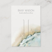 沿岸海波砂ビーチヘアクリップディスプレイ 名刺 (正面)