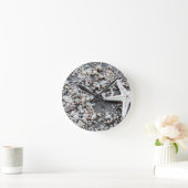 沿岸海海殻パターン ラウンド壁時計 (ホーム)