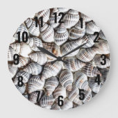 沿岸海海殻パターン ラージ壁時計 (正面)