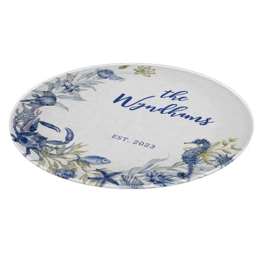 沿岸海海洋パーソナライズされた生命試験。日付 カッティングボード (角)