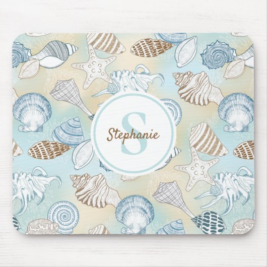 沿岸海産モノグラム マウスパッド (正面)