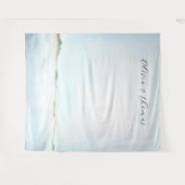 沿岸海航海のビーチ結婚の背景 タペストリー (正面(横))