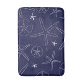 沿岸海軍ブルースターフィッシュ、砂ドル風呂マット バスマット (正面縦)