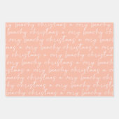 沿岸海辺のクリスマスラッピング紙シート ラッピングペーパーシート (正面3)