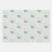 沿岸海辺のクリスマスラッピング紙シート ラッピングペーパーシート (正面)