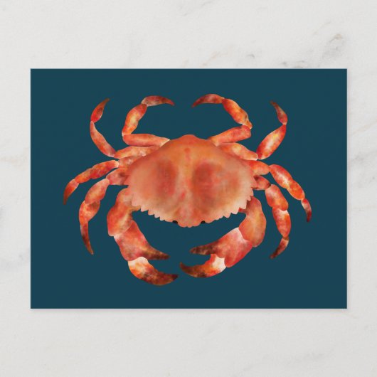 沿岸海辺カニ ポストカード (正面)