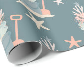 沿岸海辺クリスマスラッピング紙 ラッピングペーパー (ロールコーナー)