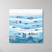 沿岸海魚のキャンバス印刷 キャンバスプリント (正面)