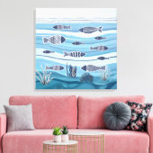 沿岸海魚のキャンバス印刷 キャンバスプリント (インサイチュ (リビング))