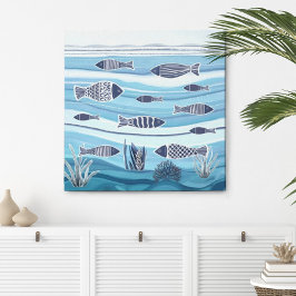 沿岸海魚のキャンバス印刷 キャンバスプリント