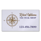 沿岸潜水ボート航航航航航針盤航海の マグネット名刺 (正面)