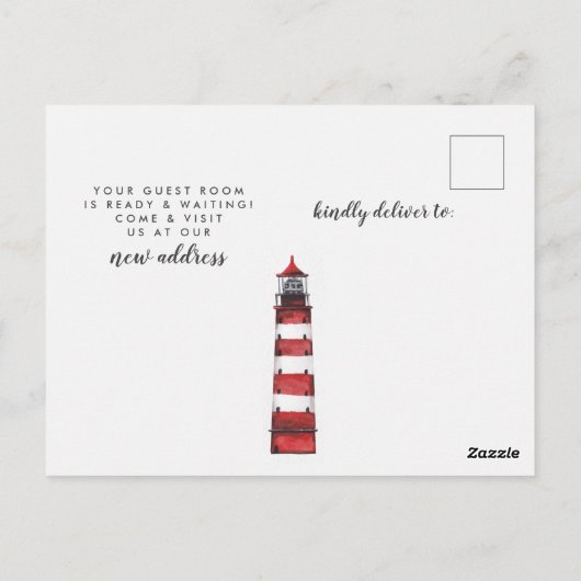 沿岸灯台の移動発表 ポストカード (裏面)