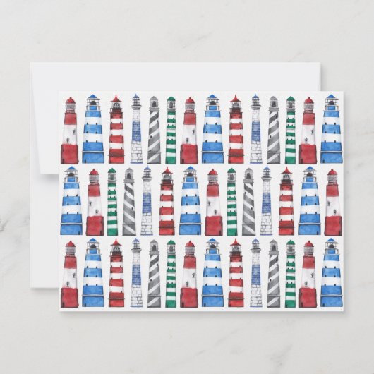 沿岸灯台の移動発表 招待状 (裏面)