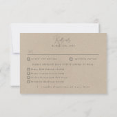 沿岸灯台RSVP食事の選択肢 出欠カード (裏面)