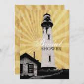 沿岸灯航海の台ブライダルシャワー 招待状 (正面/裏面)