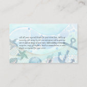 沿岸熱帯ビーチ行先結婚式 名刺 (裏面)